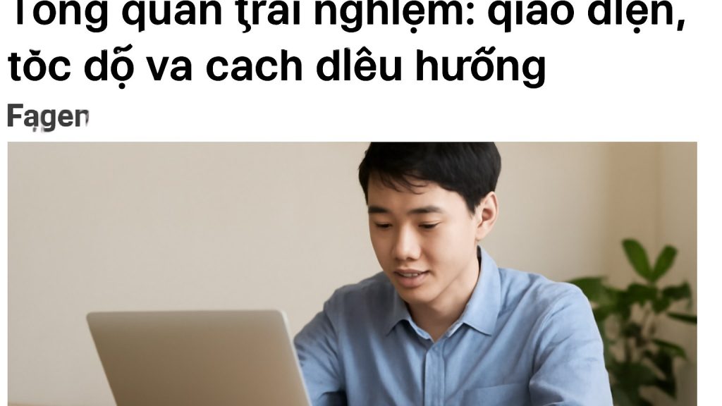 Minh họa: Tổng quan trải nghiệm: giao diện, tốc độ và cách điều hướng