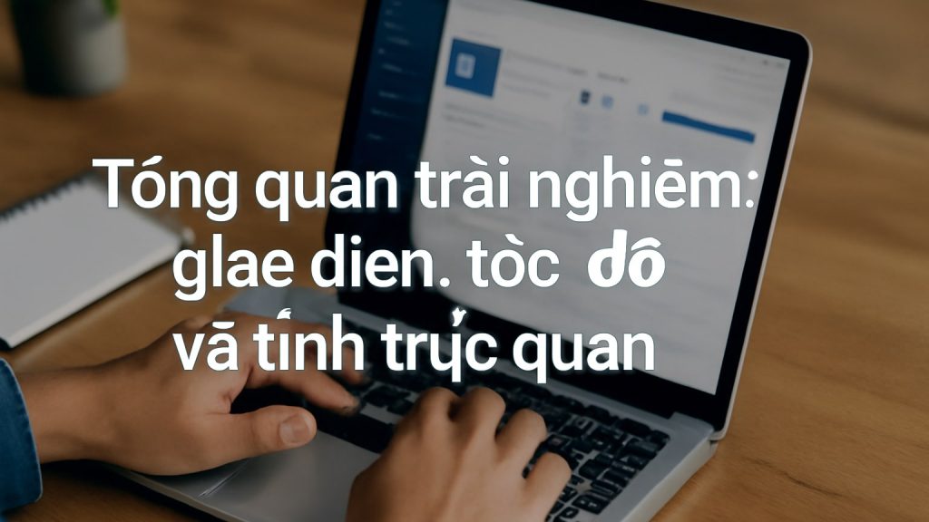 Minh họa: Tổng quan trải nghiệm: giao diện, tốc độ và tính trực quan