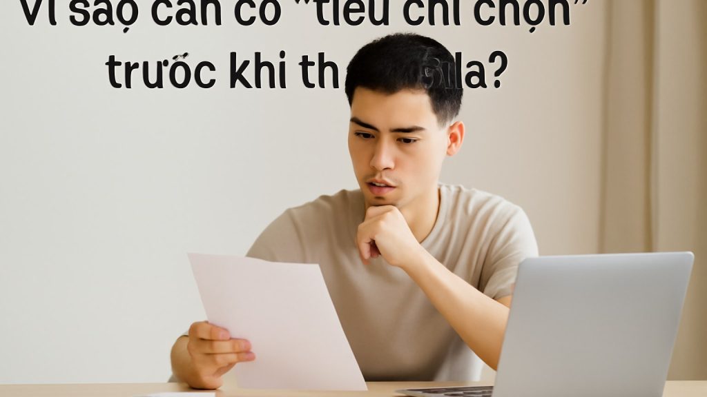 Minh họa: Vì sao cần có “tiêu chí chọn” trước khi tham gia?